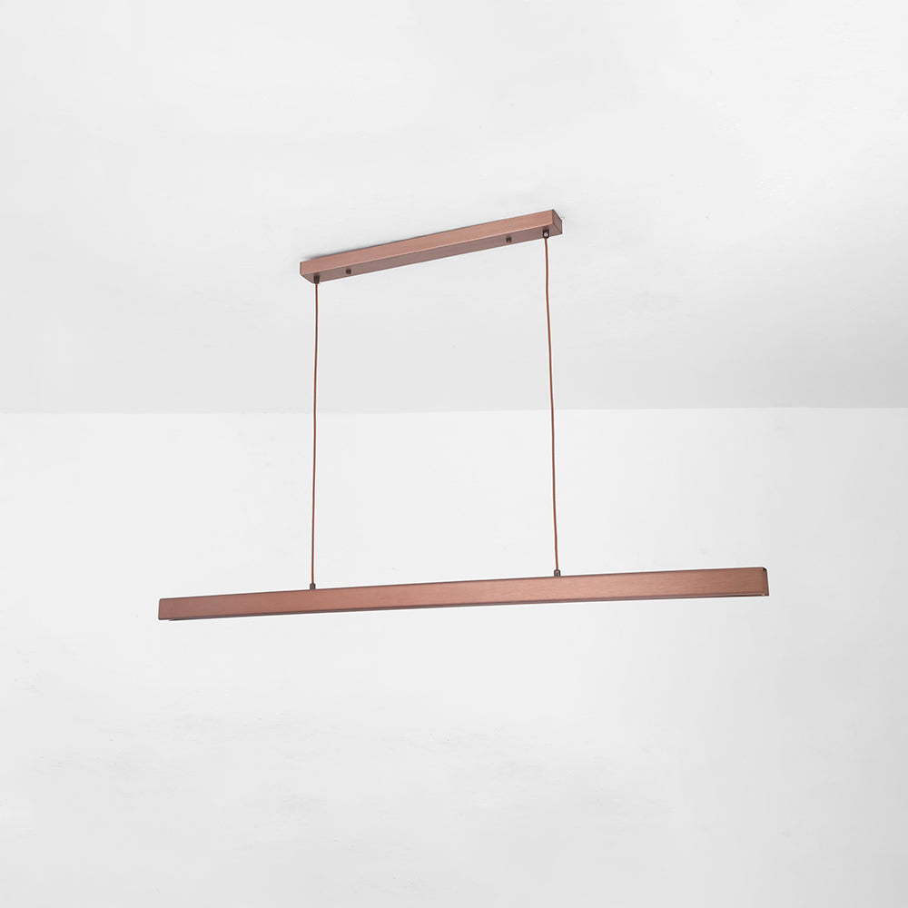 Thala Modern Linear Metal LED Pendant Light Black/Brown - Neutralighting