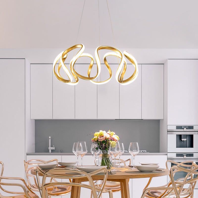 Clyra Modern Irregular Flower Pendant Light, 3 Colors - Neutralighting