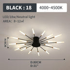 Kesterenelle Acrylic Ceiling Light-Moonnatur