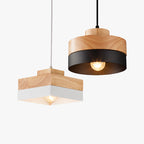Quenelheath Wood Pendant Light-Moonnatur