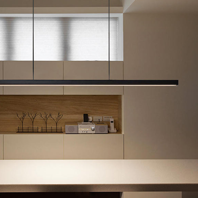 Orva Minimalist Classic Black & White Linear Pendant Light - Neutralighting