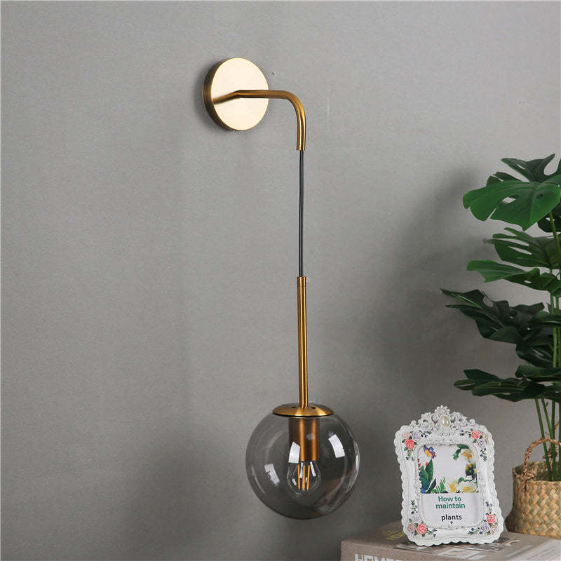 Brevenara Glass Wall Light-Moonnatur