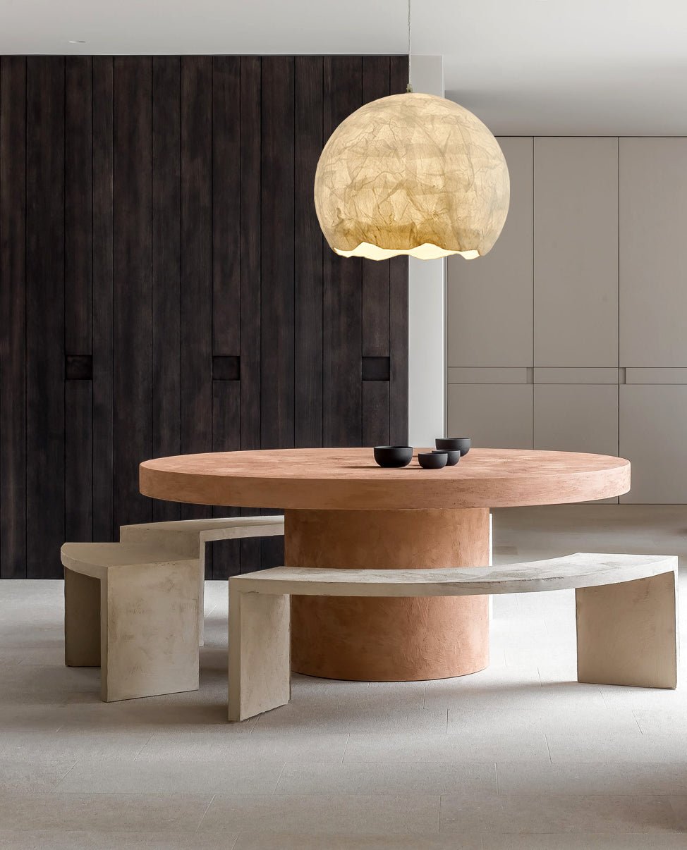 Floriel Silk Pendant Light-Moonnatur
