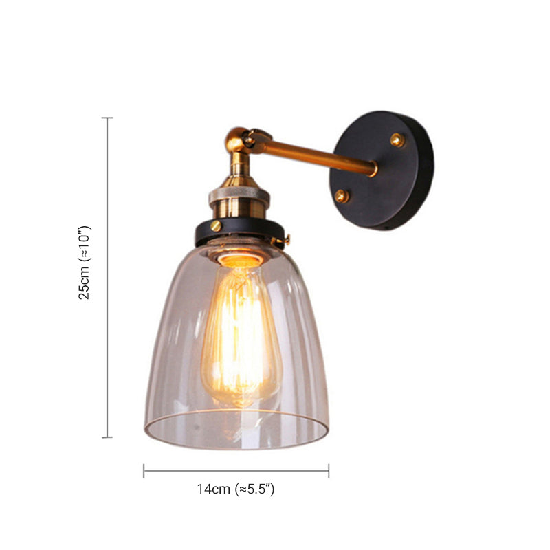 Denelford Glass Wall Light-Moonnatur