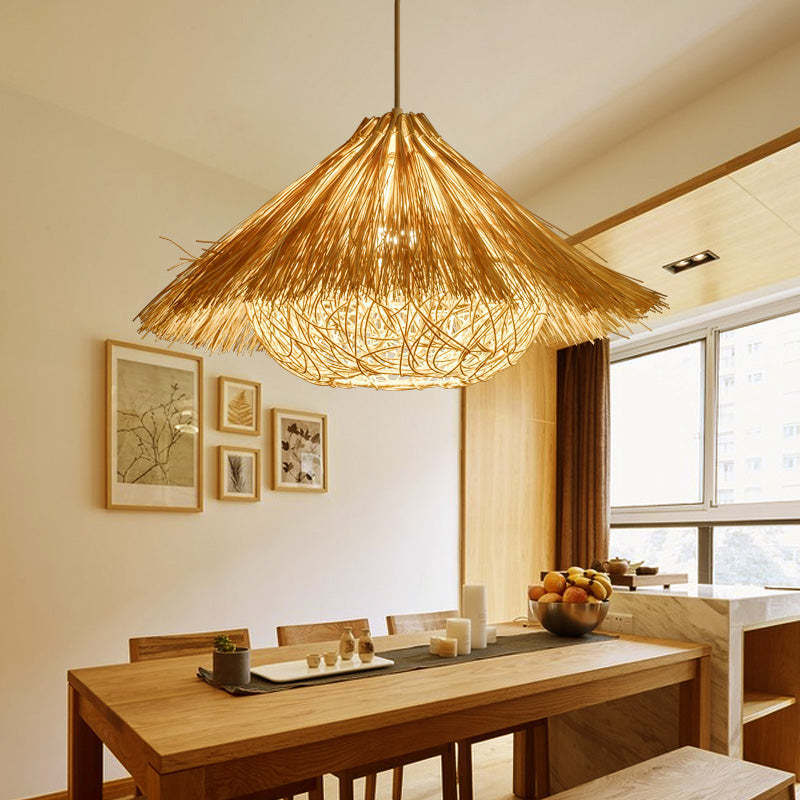 Norrelmere Rattan Pendant Light-Moonnatur