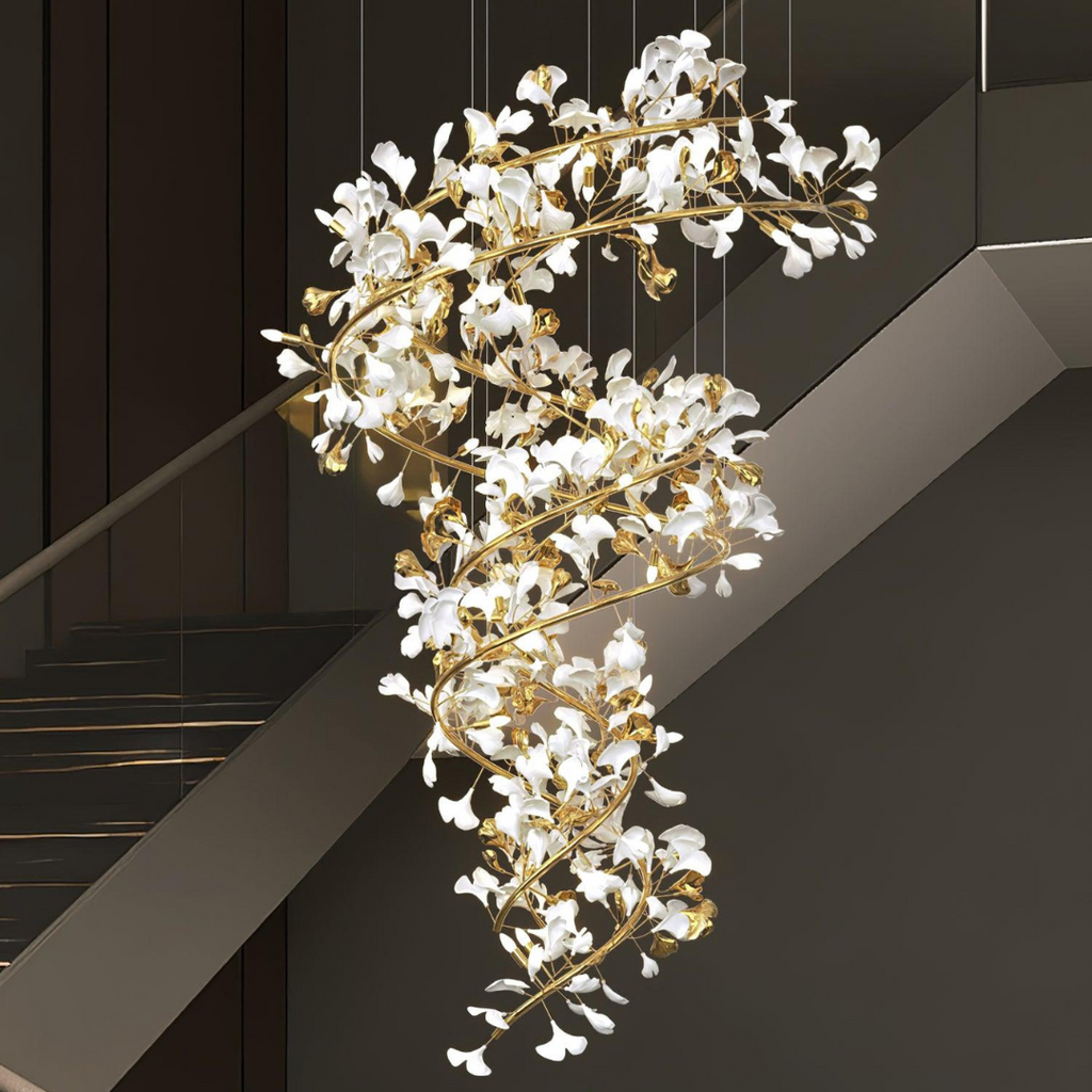 Erlenenora Ceramic Chandelier-Moonnatur