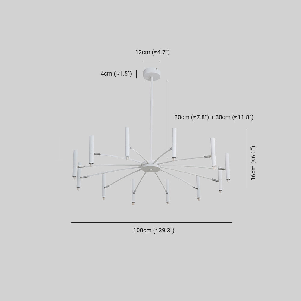 Penrelheath Metal Chandelier-Moonnatur
