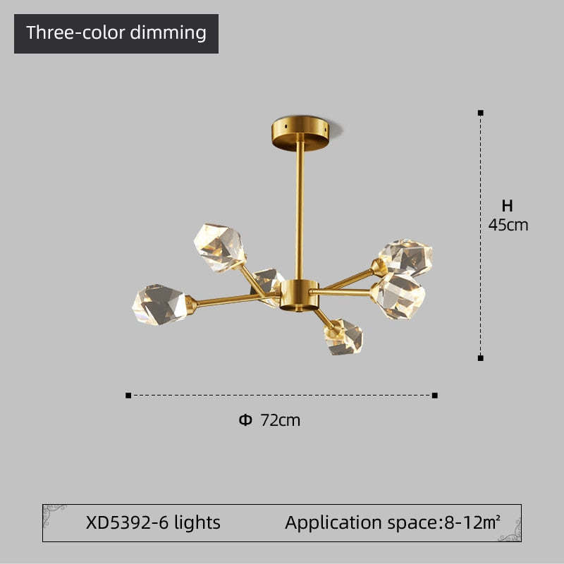 Auberwynne Crystal Chandelier-Moonnatur