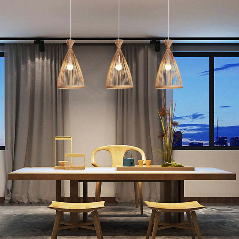 Verrenrose Bamboo Pendant Light-Moonnatur