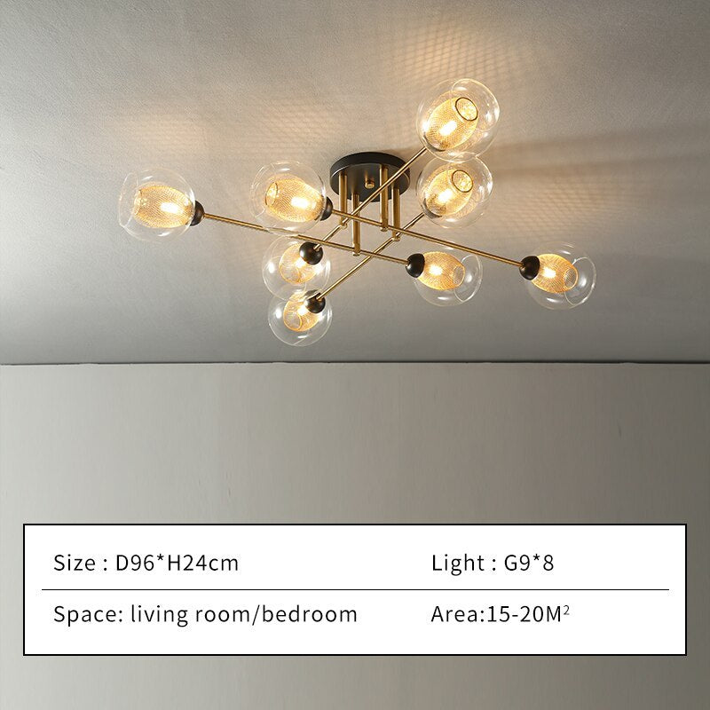 Inverrose Glass Chandelier-Moonnatur
