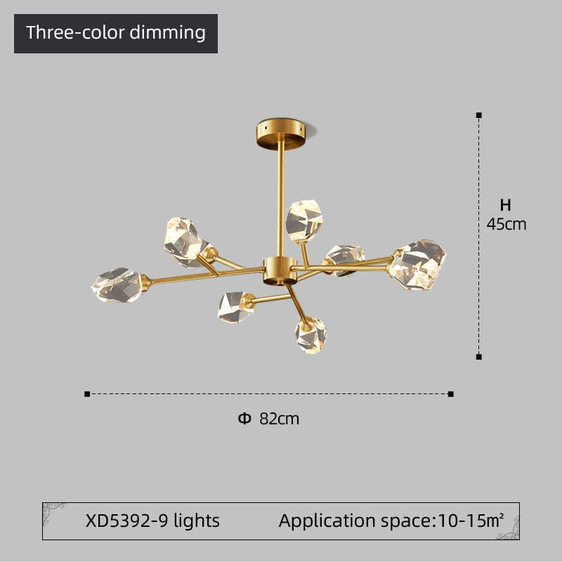 Auberwynne Crystal Chandelier-Moonnatur