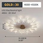 Kesterenelle Acrylic Ceiling Light-Moonnatur