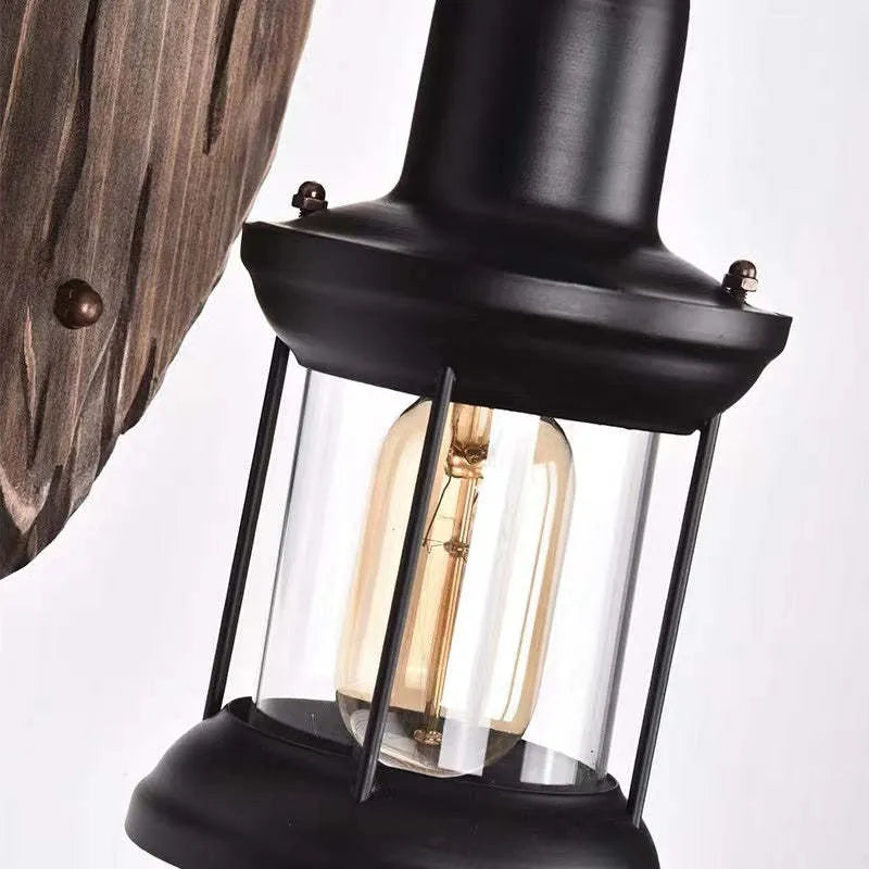 Keldelorie Wood Wall Light-Moonnatur