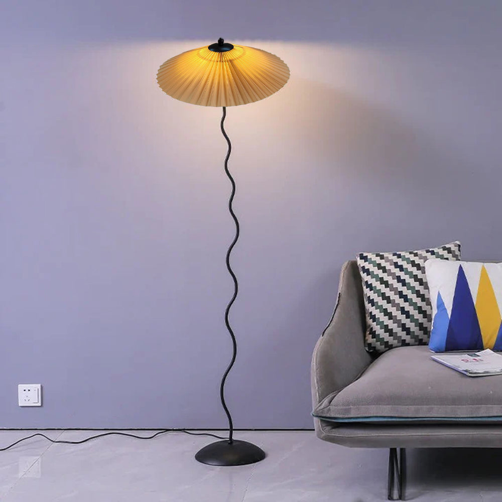 Barroworie Fabric Floor Lamp-Moonnatur