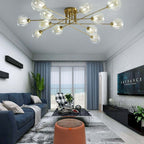 Inverrose Glass Chandelier-Moonnatur