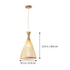 Verrenrose Bamboo Pendant Light-Moonnatur