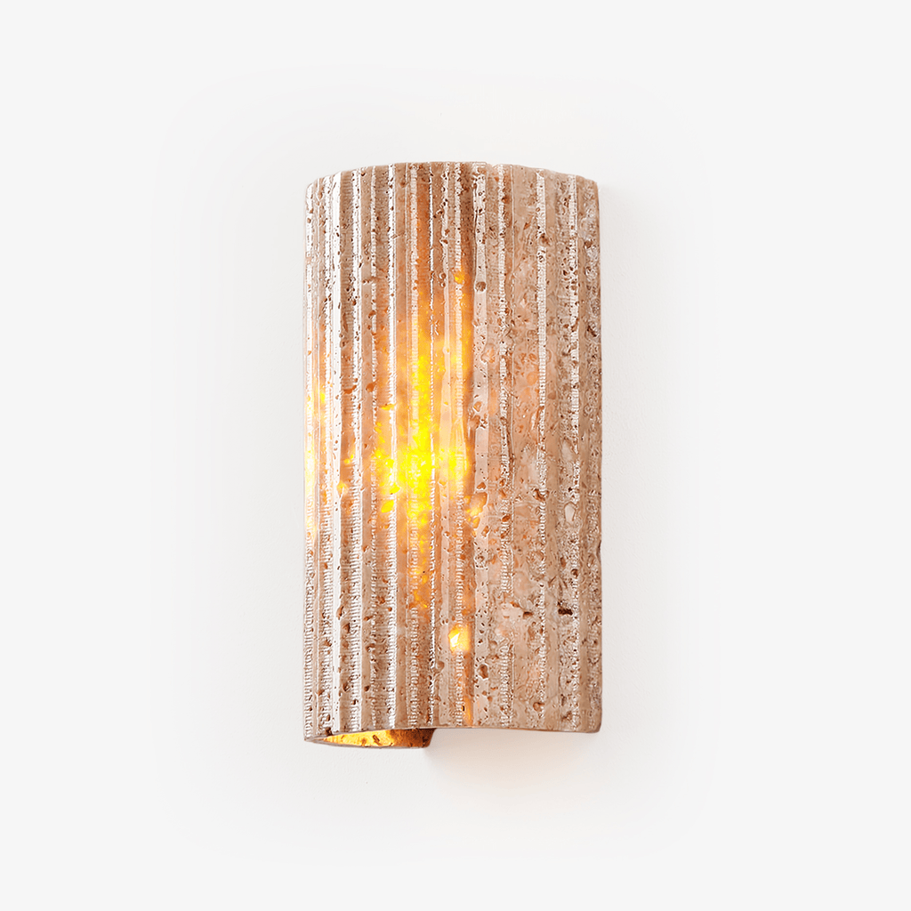 Sardenlynne Travertine Wall Light-Moonnatur