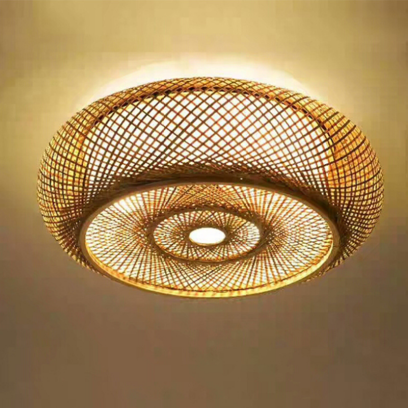 Lindelenelle Rattan Ceiling Light-Moonnatur