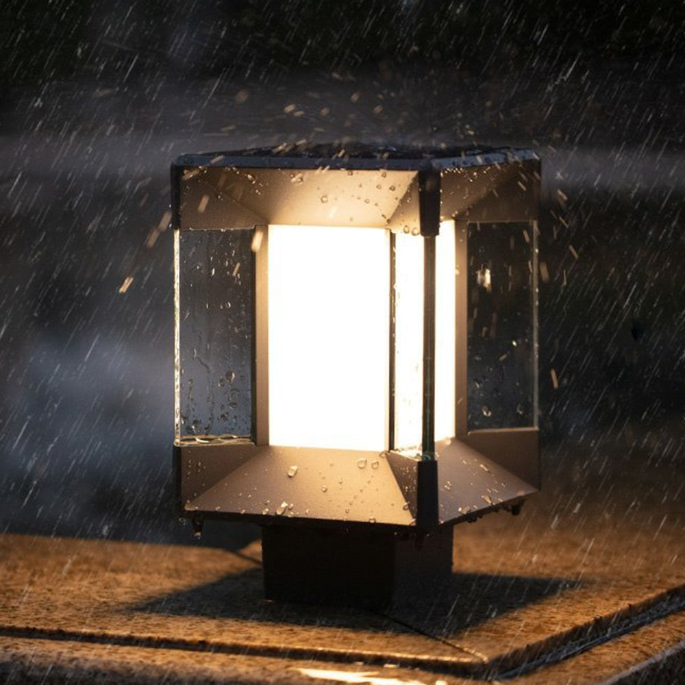 Savenmoss Glass Post Light-Moonnatur