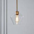 June Pendant Light Glass, Clear/Amber Diamond shape - Neutralighting