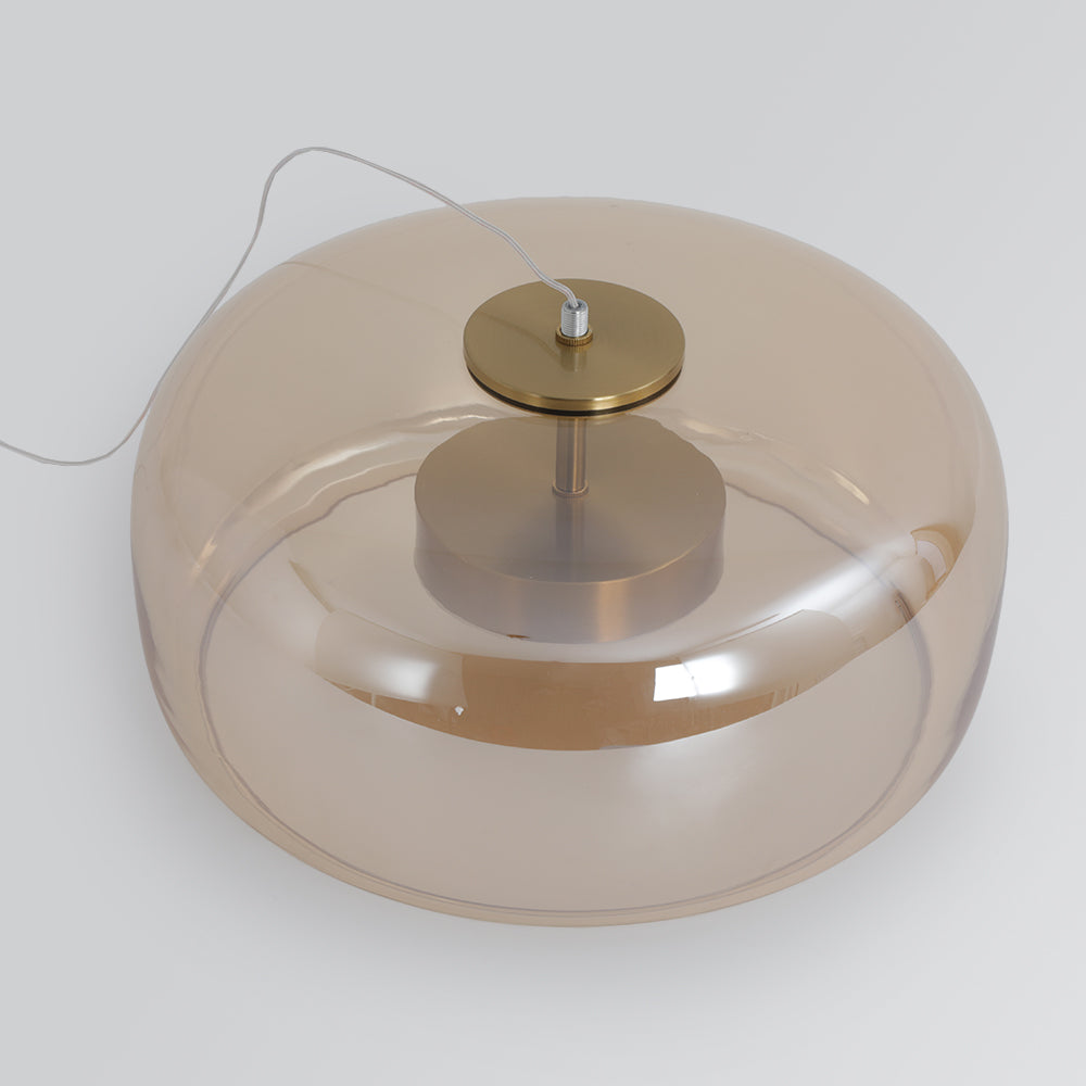 June Morden Glass Pendant Light Clear/Smoky/Amber - Neutralighting