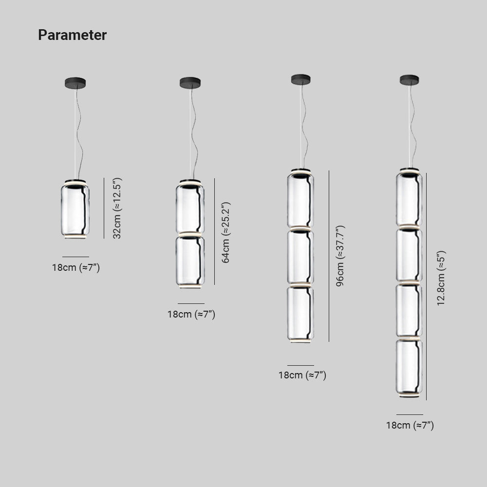 Baldenonna Glass Pendant Light-Moonnatur