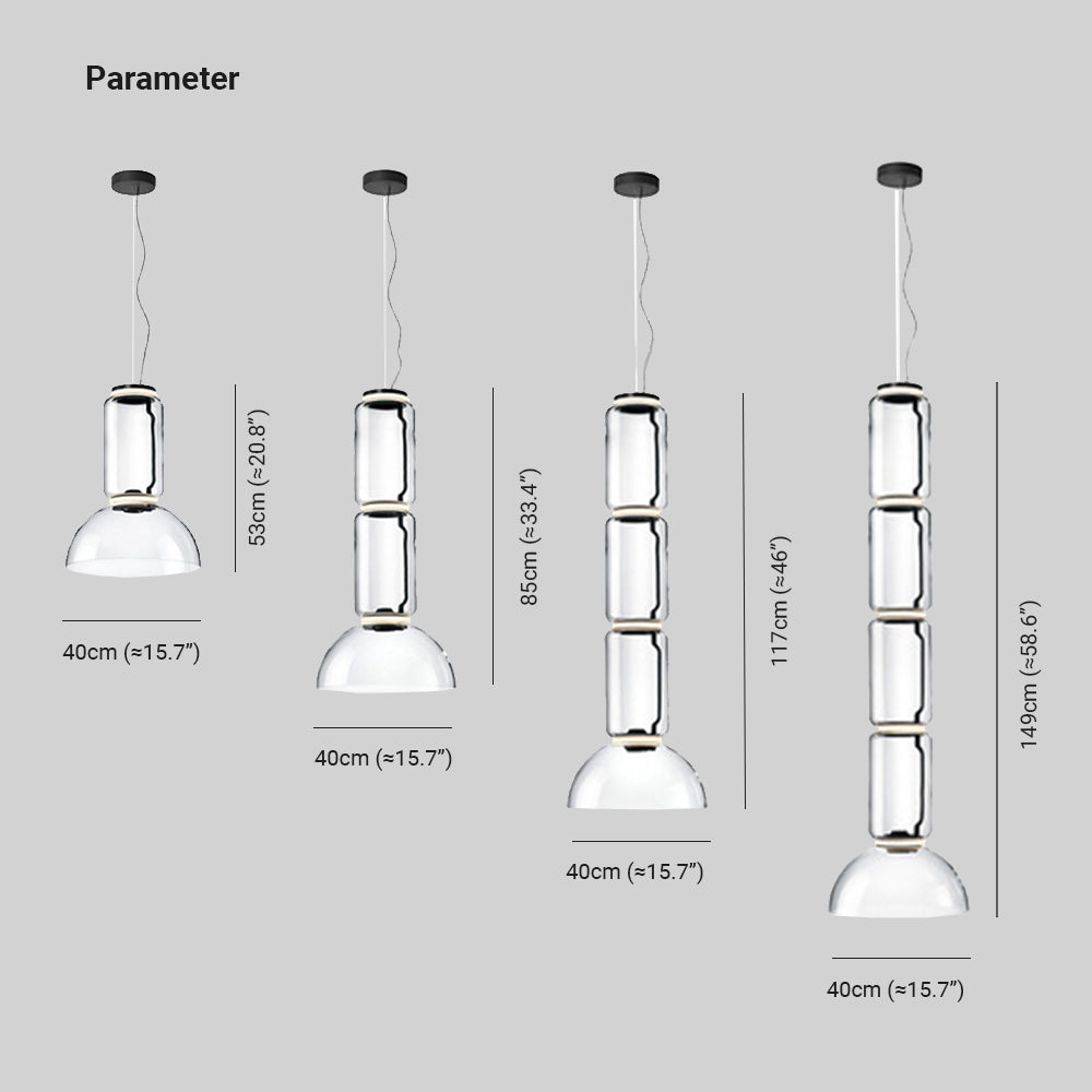 Baldenonna Glass Pendant Light-Moonnatur