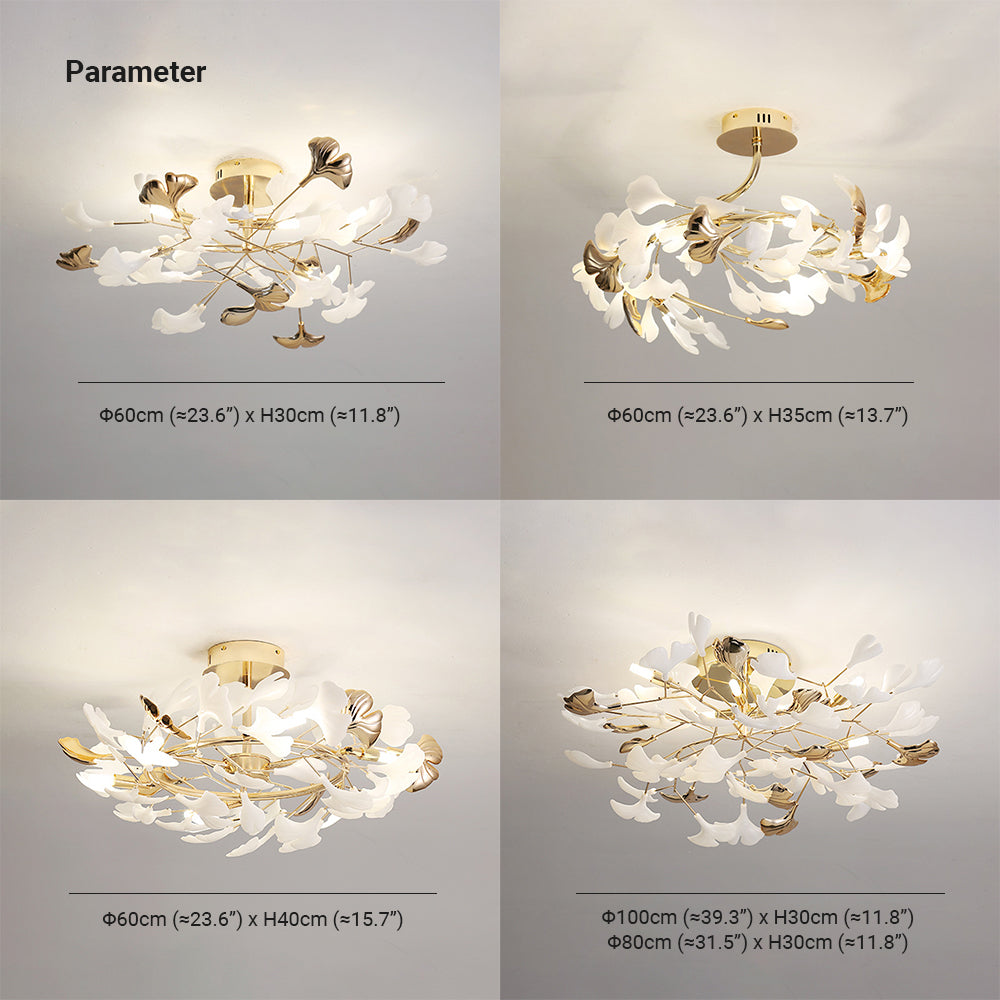 Casterenelle Ceramic Ceiling Light-Moonnatur