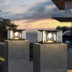Meldenenis Glass Pillar Light-Moonnatur