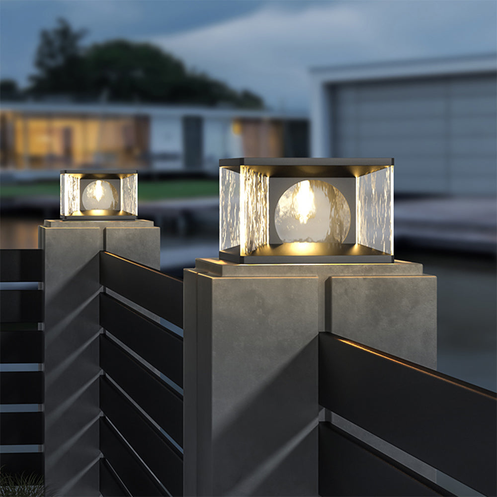 Meldenenis Glass Pillar Light-Moonnatur