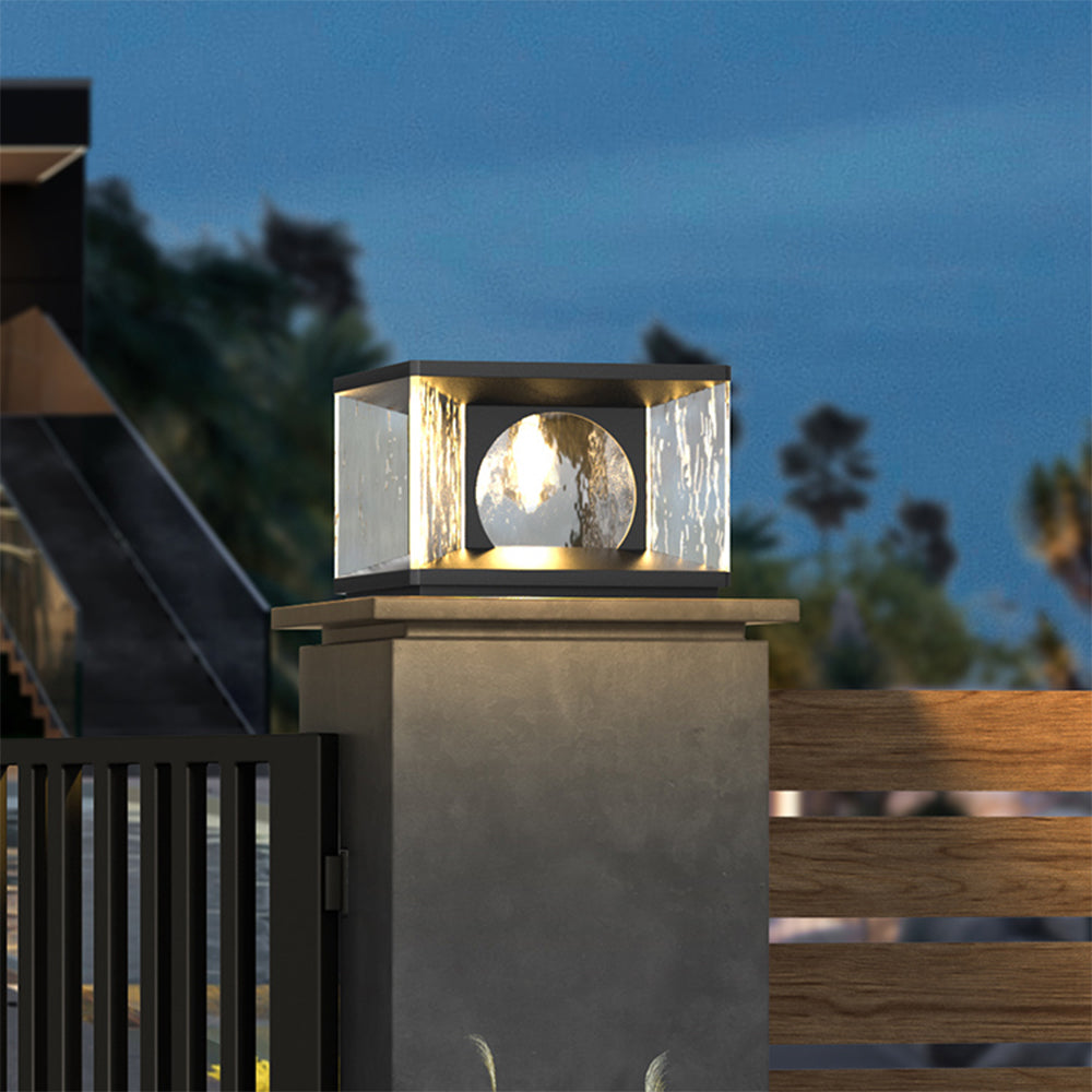 Meldenenis Glass Pillar Light-Moonnatur