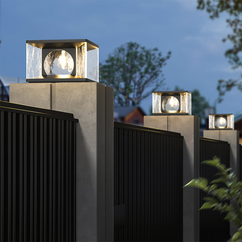Meldenenis Glass Pillar Light-Moonnatur