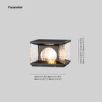 Meldenenis Glass Pillar Light-Moonnatur
