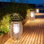 Mardenenelle Imitation Rattan Floor Lamp-Moonnatur