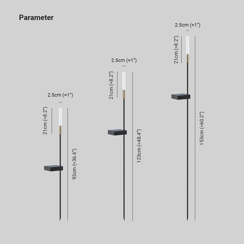 Tardenley Metal Post Light-Moonnatur