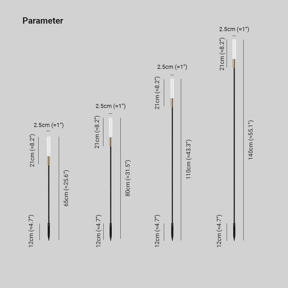 Tardenley Metal Post Light-Moonnatur