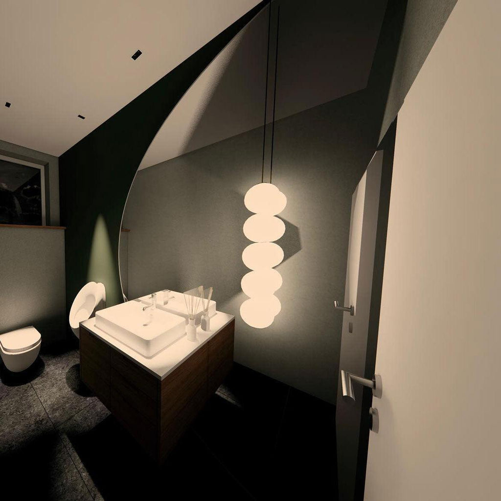 Meralis Glass Pendant Lamp-Moonnatur