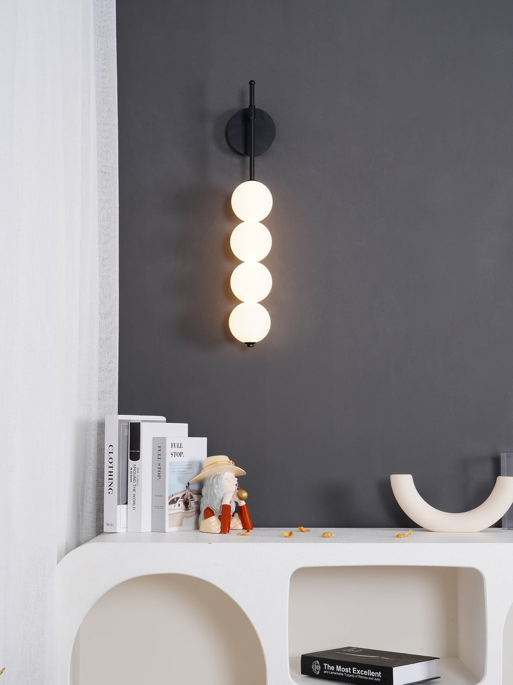 Wyreneth Glass Wall Light-Moonnatur