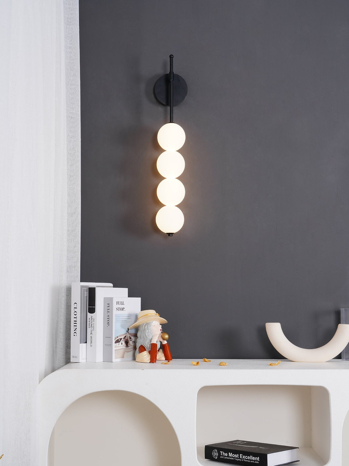 Wyreneth Glass Wall Light-Moonnatur