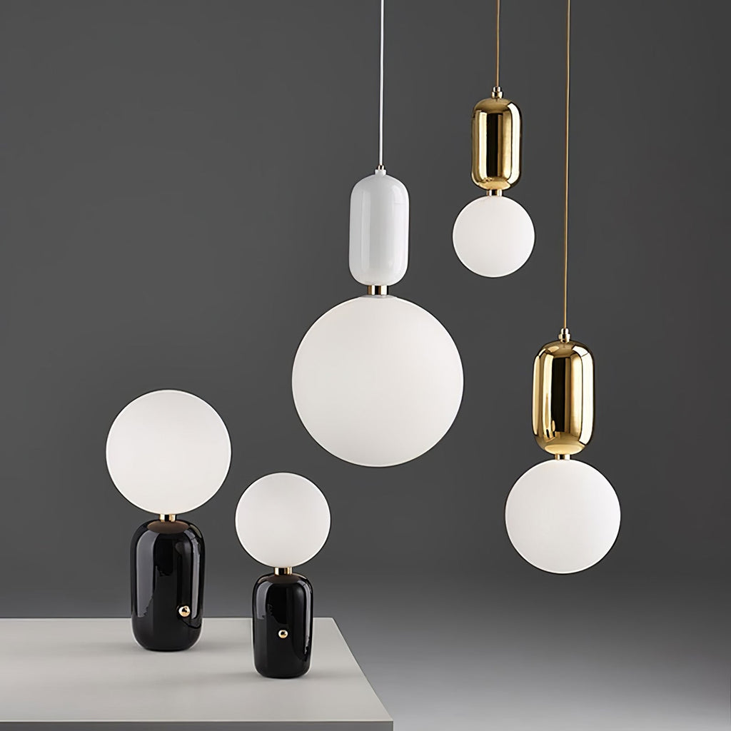 Brackina Glass Pendant Light-Moonnatur
