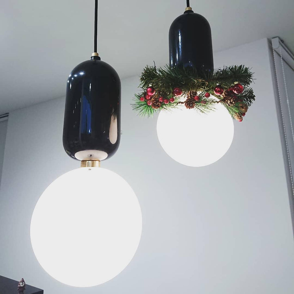 Brackina Glass Pendant Light-Moonnatur