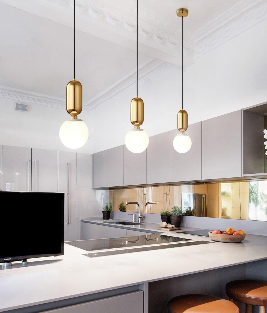 Brackina Glass Pendant Light-Moonnatur