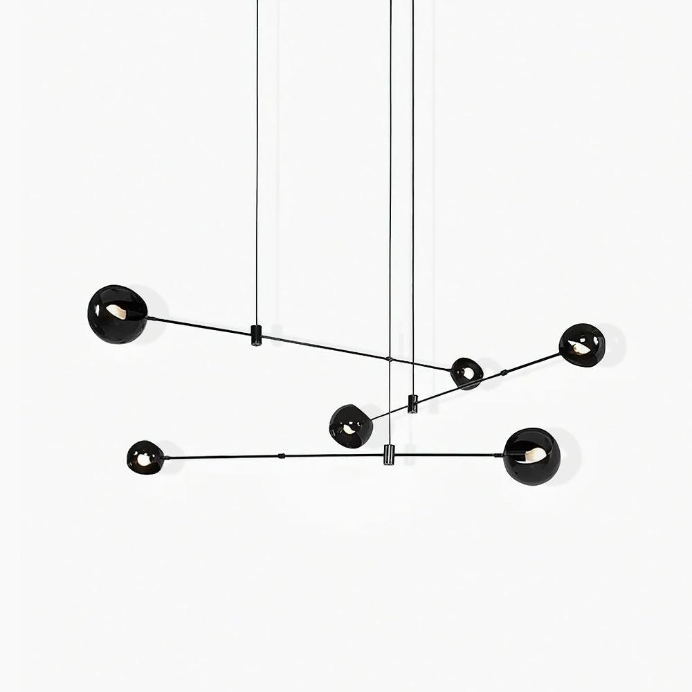 Davenia Steel Chandelier-Moonnatur