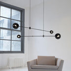 Davenia Steel Chandelier-Moonnatur