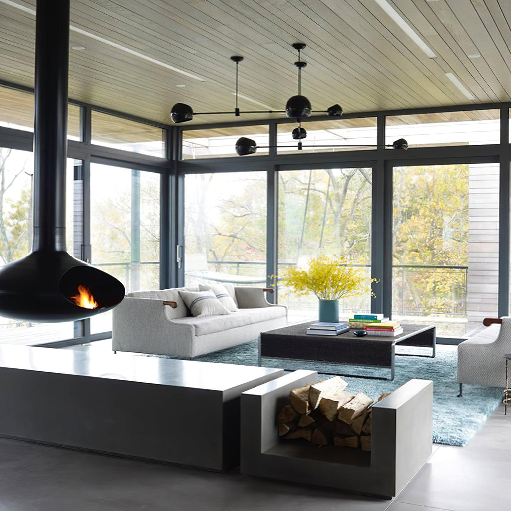 Davenia Steel Chandelier-Moonnatur