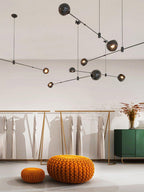 Davenia Steel Chandelier-Moonnatur