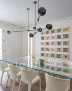 Davenia Steel Chandelier-Moonnatur