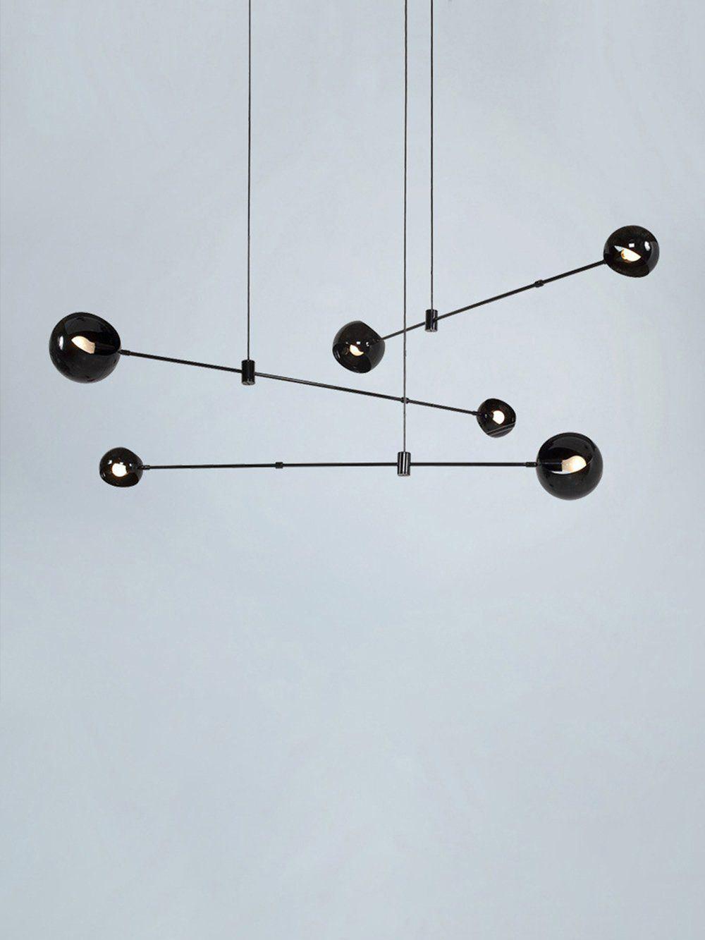 Davenia Steel Chandelier-Moonnatur