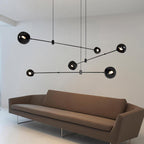 Davenia Steel Chandelier-Moonnatur