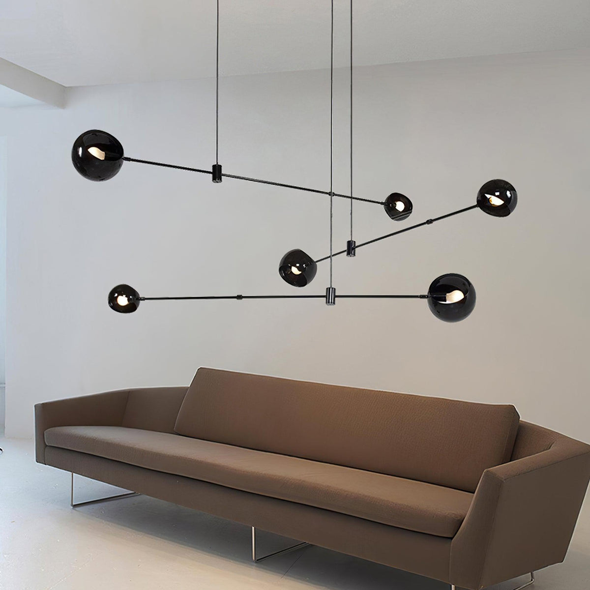 Davenia Steel Chandelier-Moonnatur